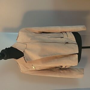 MANGO suede moto jacket